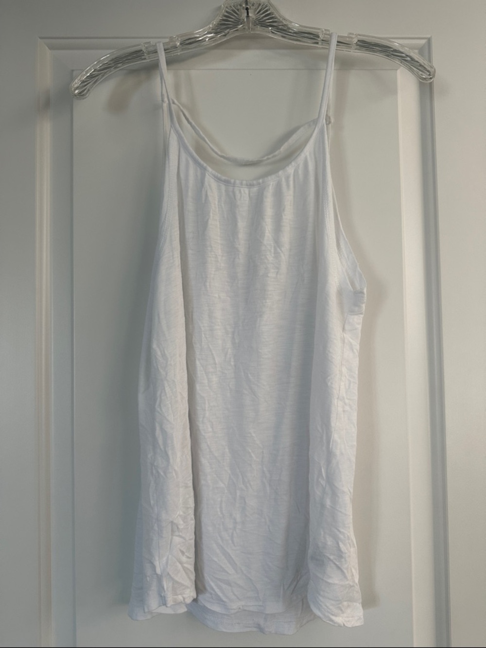 aerie White Spaghetti Strap Tank